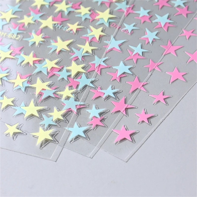 Lovely Star Nail Art Stickers Star Designs Nail Decals Star Nail Art Decorations