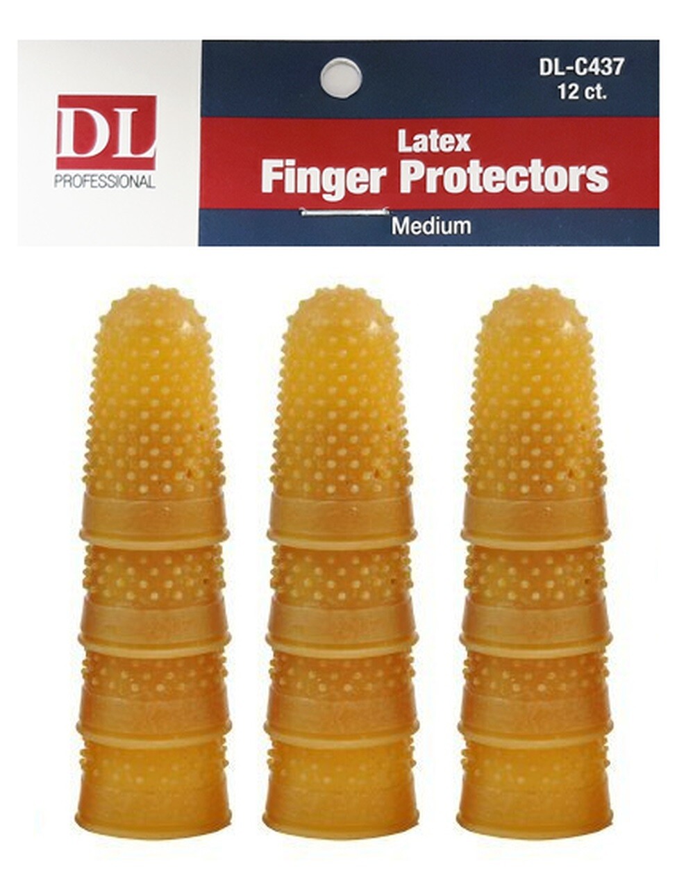 Debra Lynn DL-C437 Latex Finger Protectors Size Medium 12 ct. / pk