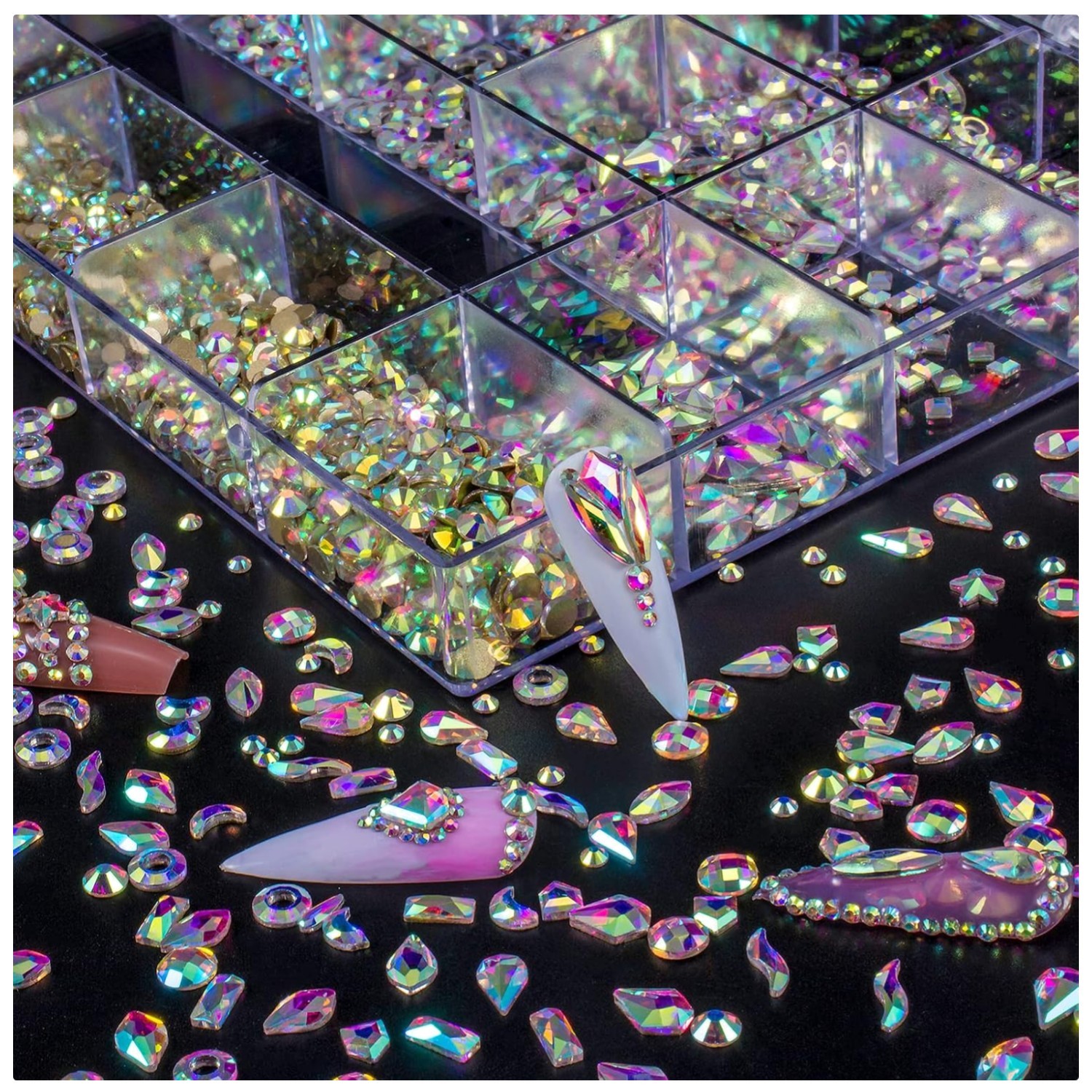 Multi Shapes Nail Art Rhinestones Set
