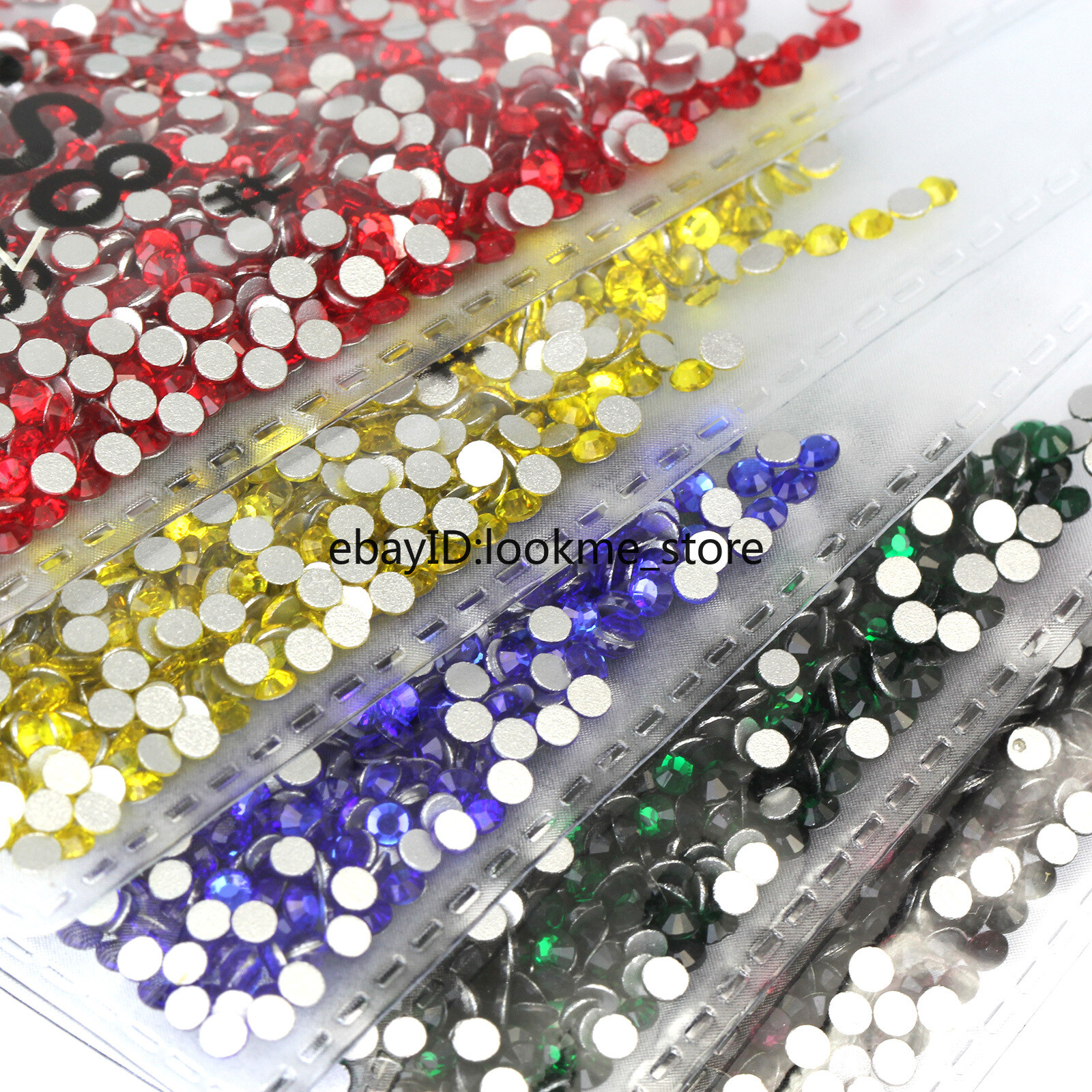 1440pc 2.5mm (ss8) Crystal Glass Rhinestones Flatback Gems Nail Art Crafts Decor