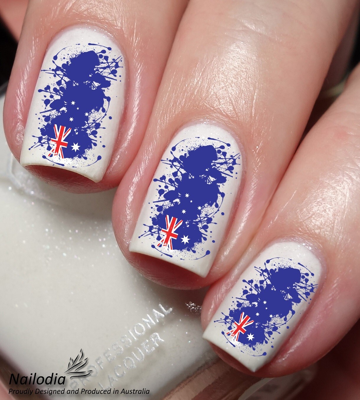 I Love Australia & Aussie Kangaroo Nail Art Decal Sticker Water Transfer Slider