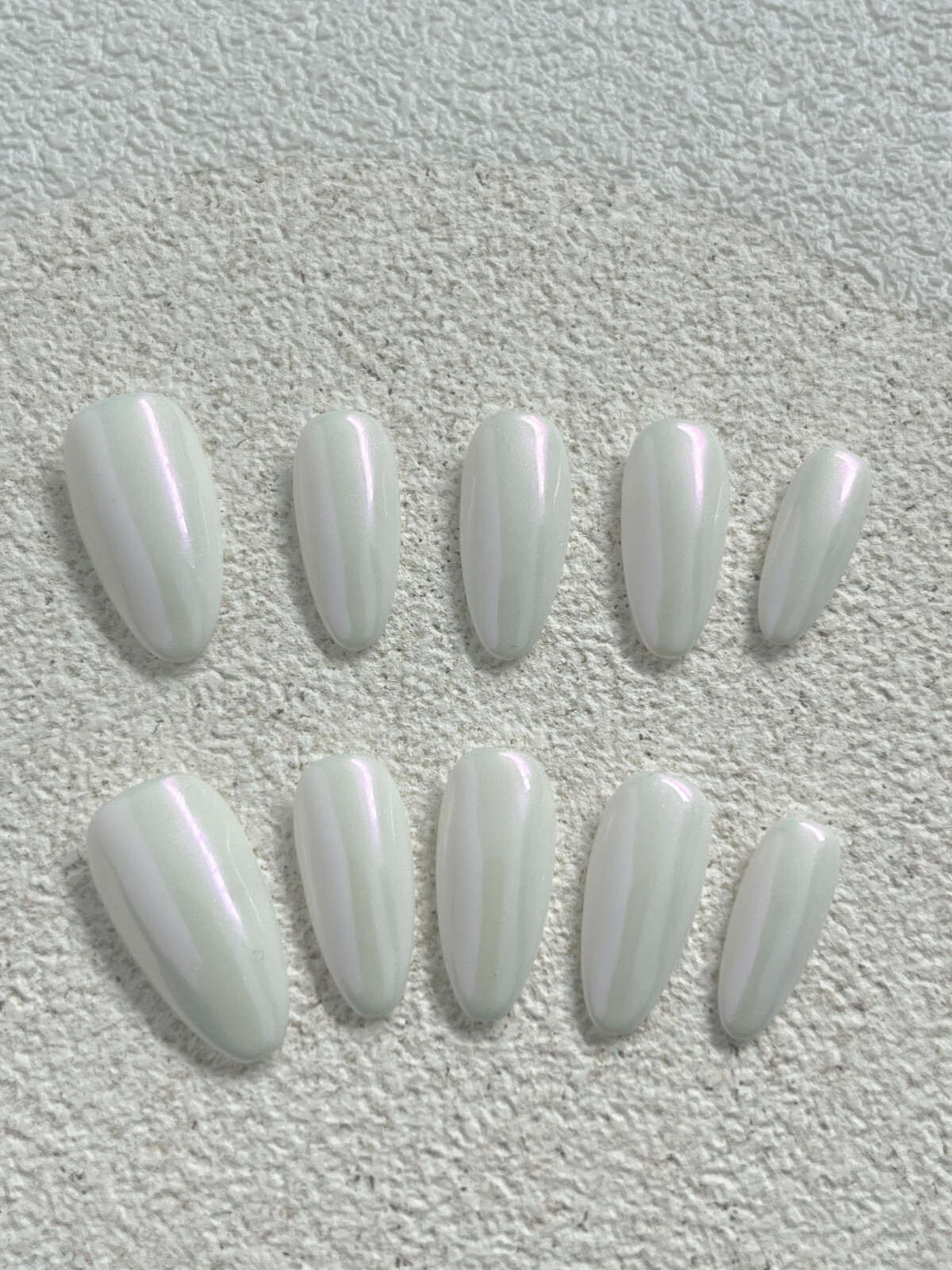 5D Blue Angel butterfly Nail, Cute long Square Nail, Handmade Press on Nail
