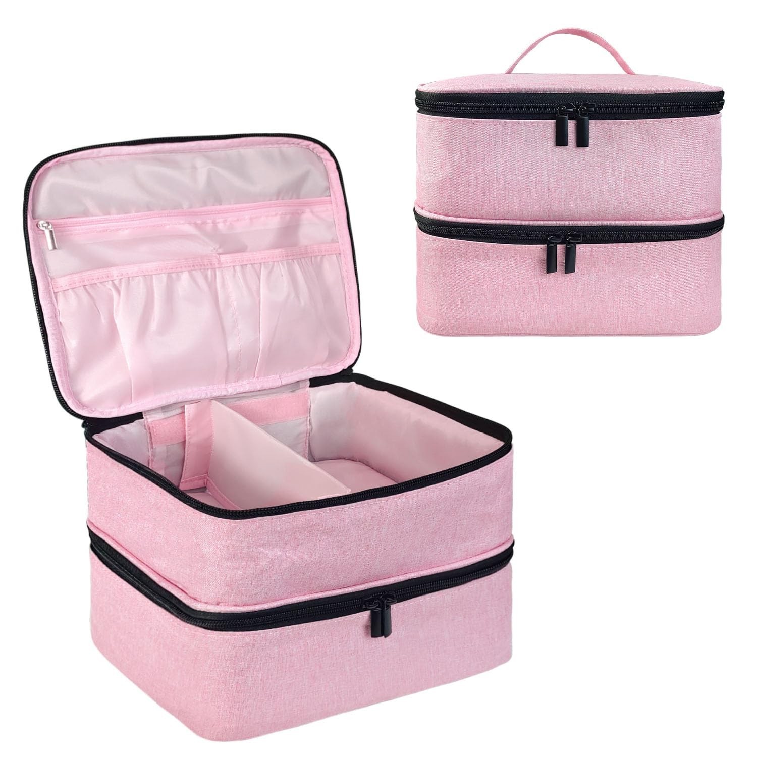 Nail Polish Storage Bag, Nail Lamp Case Nail Polish Carrying Case Holds 30 Bo…