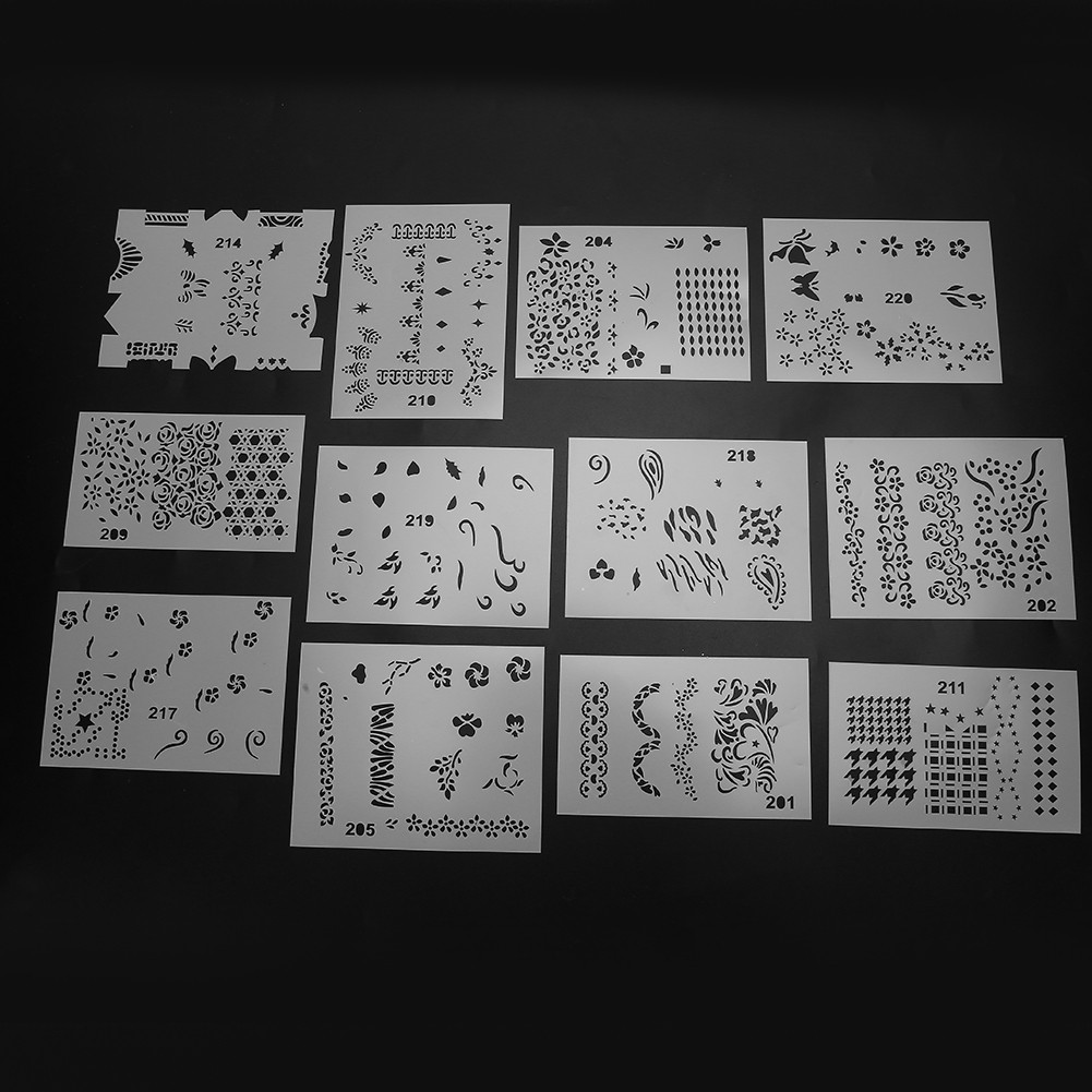 20pcs Nail Art Template Quality Material For Beginners Nail Art Easy To Use