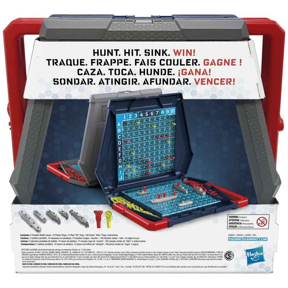 Hasbro Gaming Battleship Classic Board Game, Strategy One Size, Multicolor