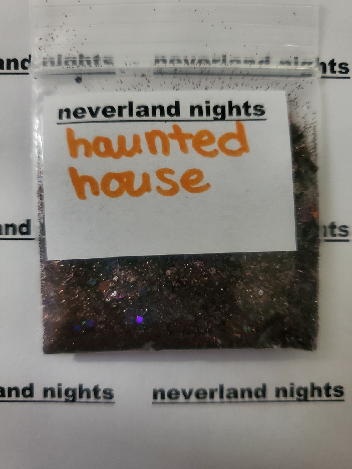 Haunted House |Black Glitter Mix| Holographic |Acrylics & Gels Halloween nails