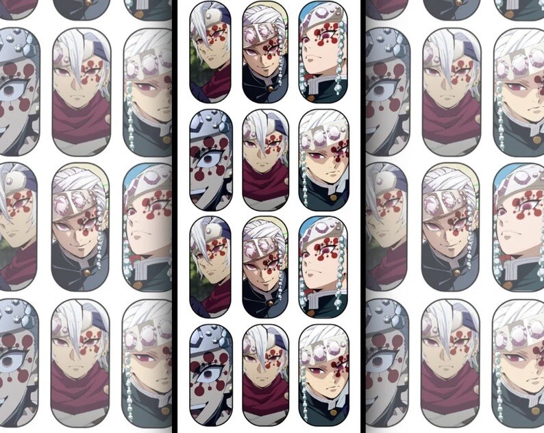 Anime Cartoon Nail Art Decals – Water Slide Nail Wraps DIY Nail Art Tool