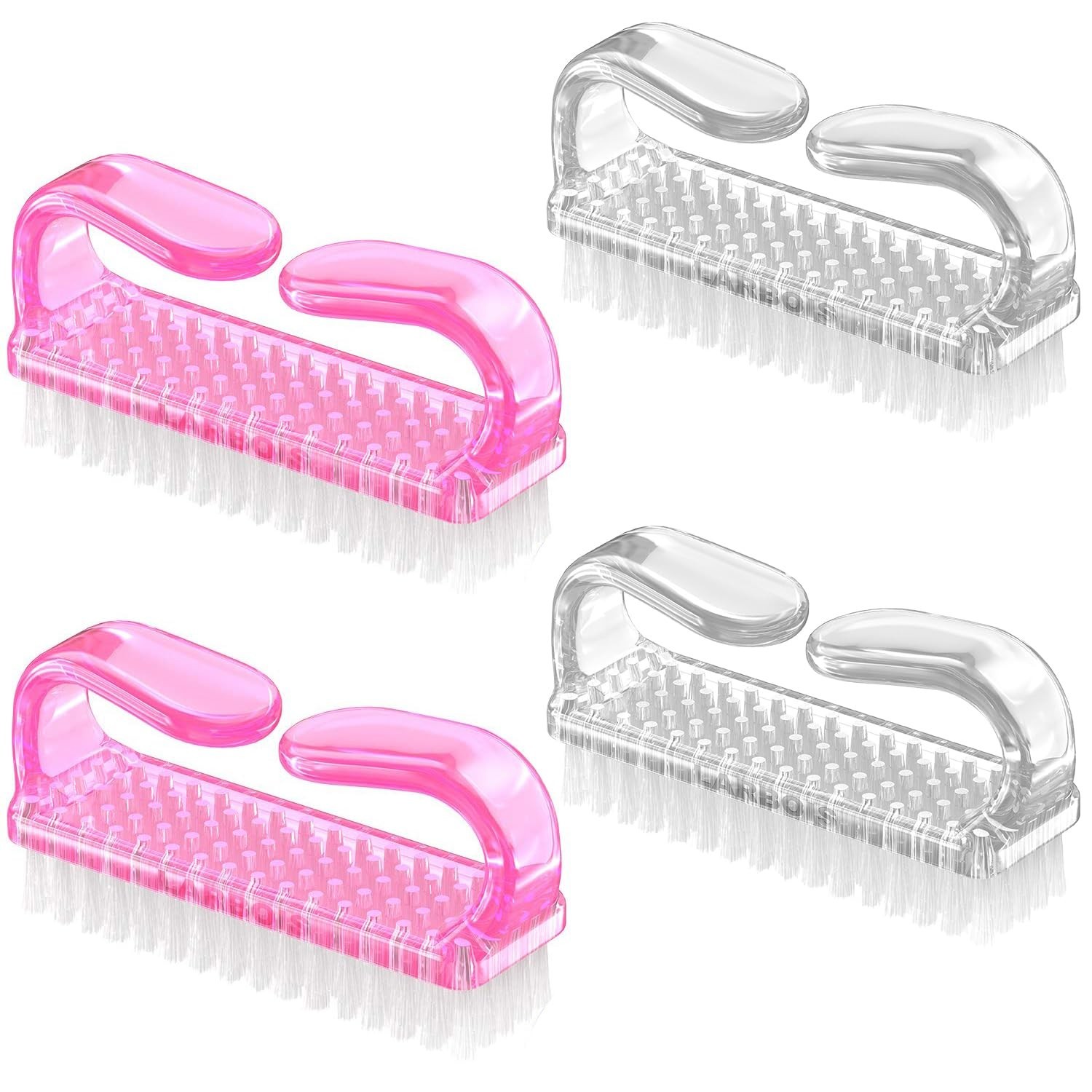 Handle Grip Nail Brush – 4 Pack, Color-17