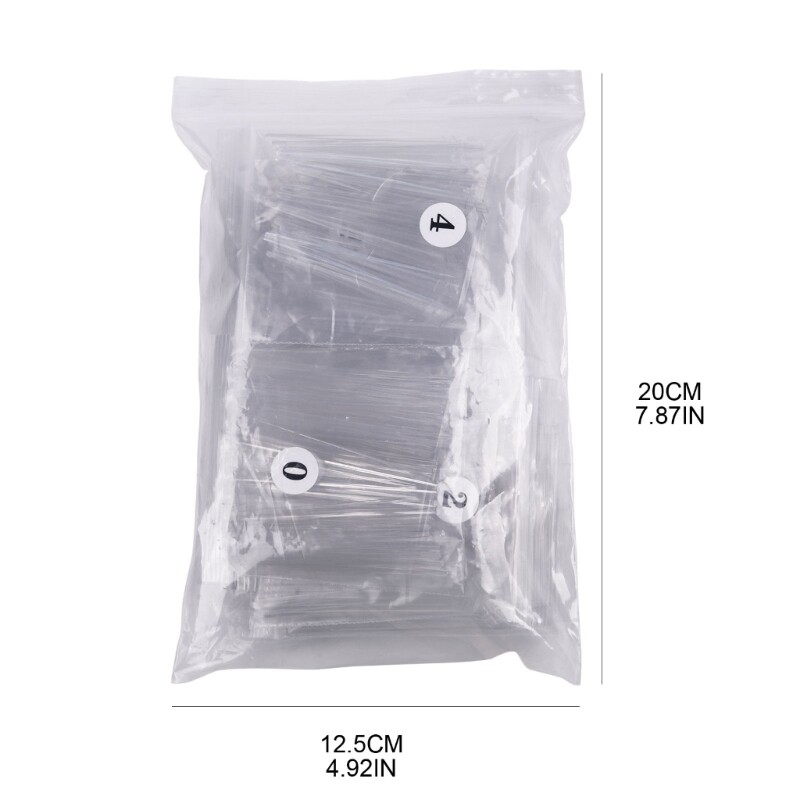 Stiletto Nail Tips Long Sharp-Ending False Acrylic Nails Tip Half Cover Nail Tip