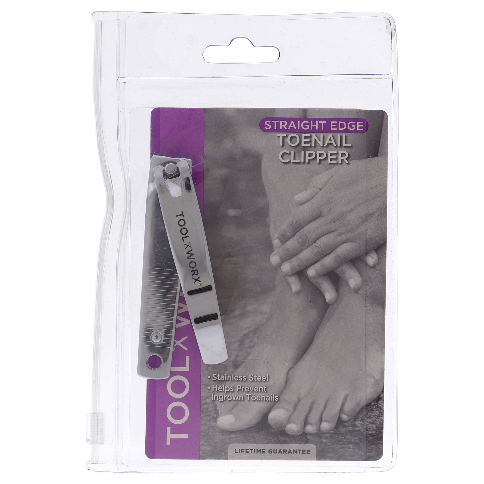 Toenail Clipper Straight Edge by Toolworx for Unisex – 1 Pc Clipper
