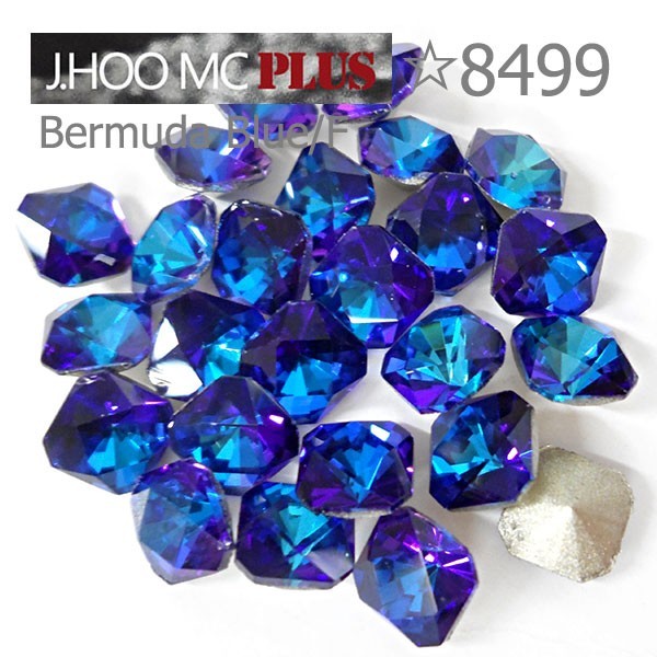 J.HOO Crystal 8499 Kaleidoscope Square V-Cut Fancy 6mm Nail Art (10pcs)