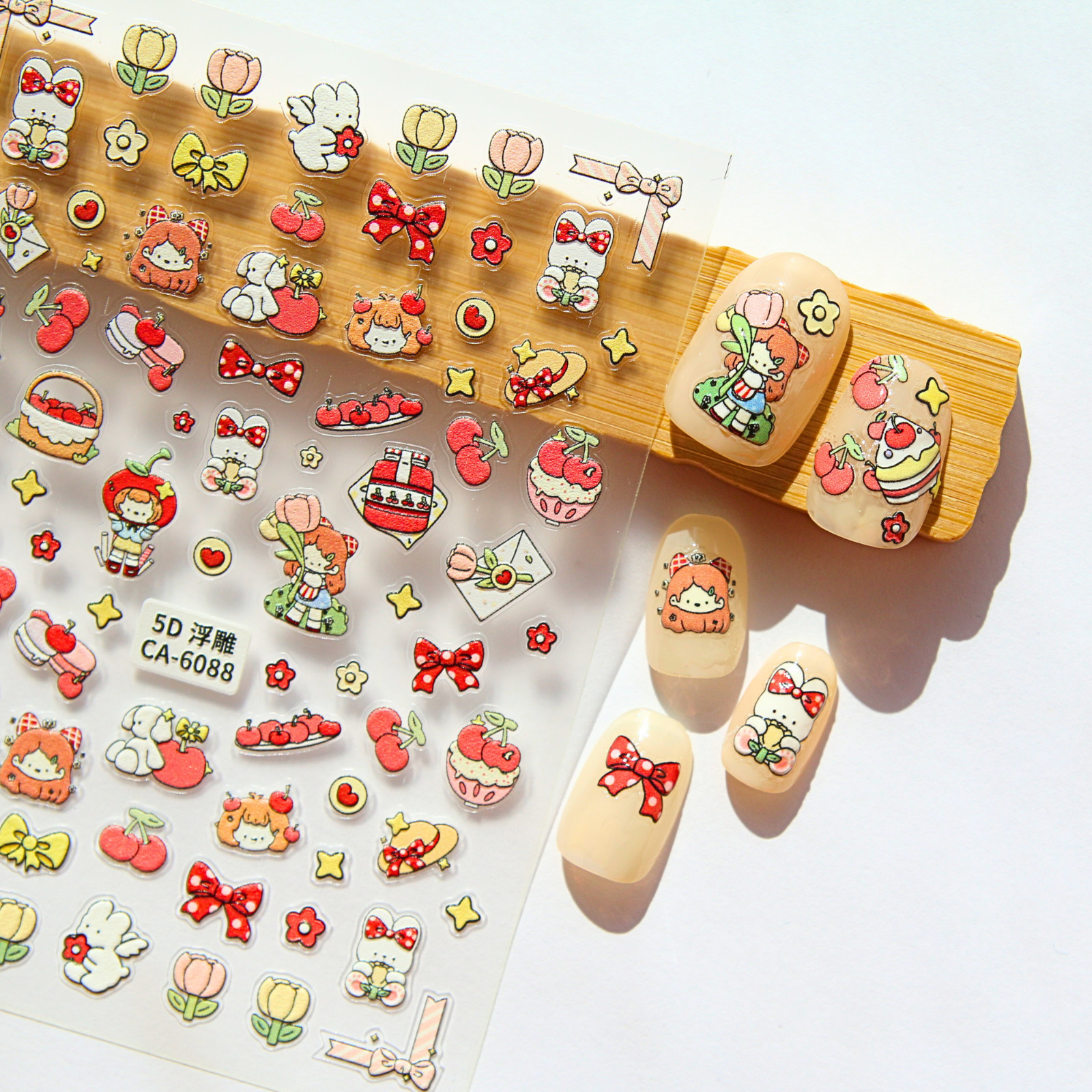 5D Kawaii Anime Nail Stickers | High-Quality Nail Supplies for DIY Nails