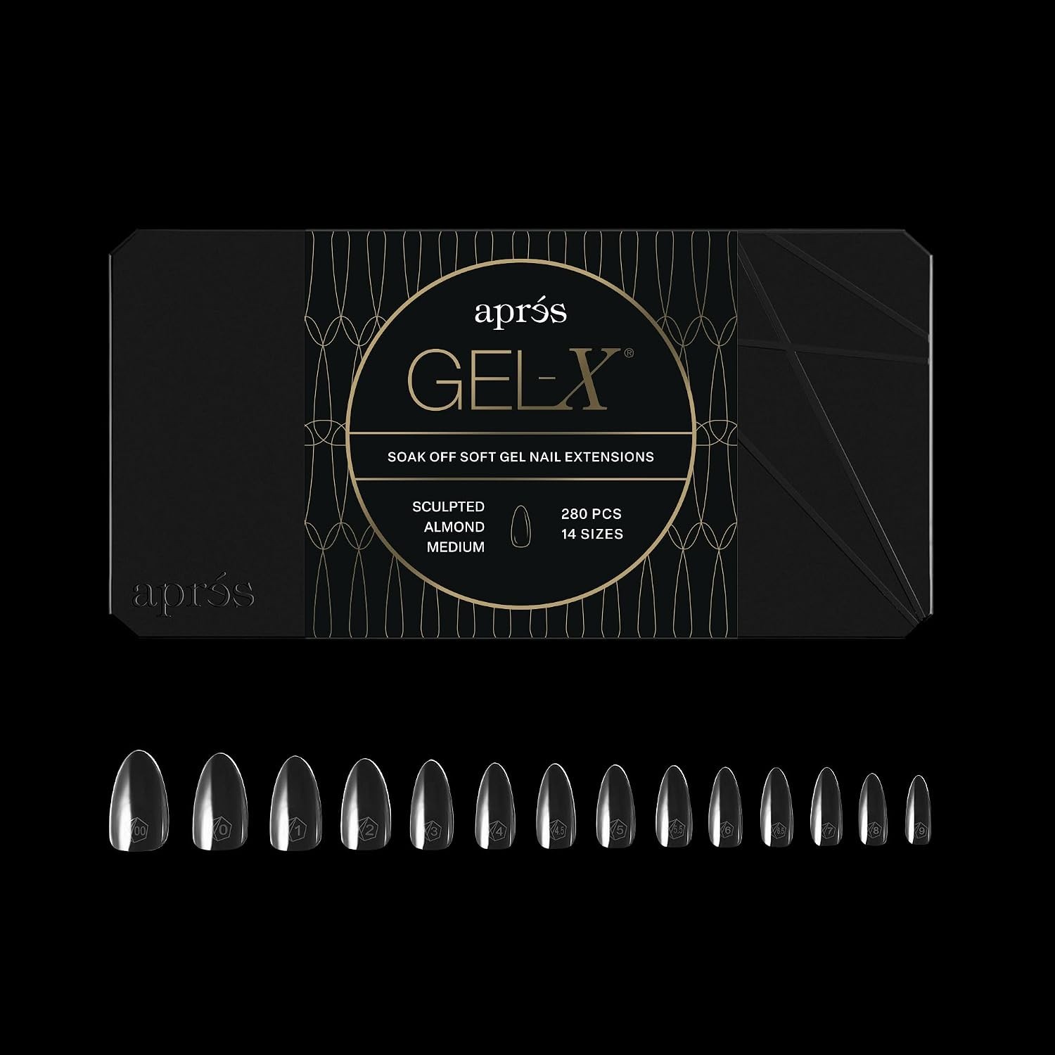 Revolutionary 280 Count Gel-X Nail Tips – Half Sizes for Tailored Nail Creations