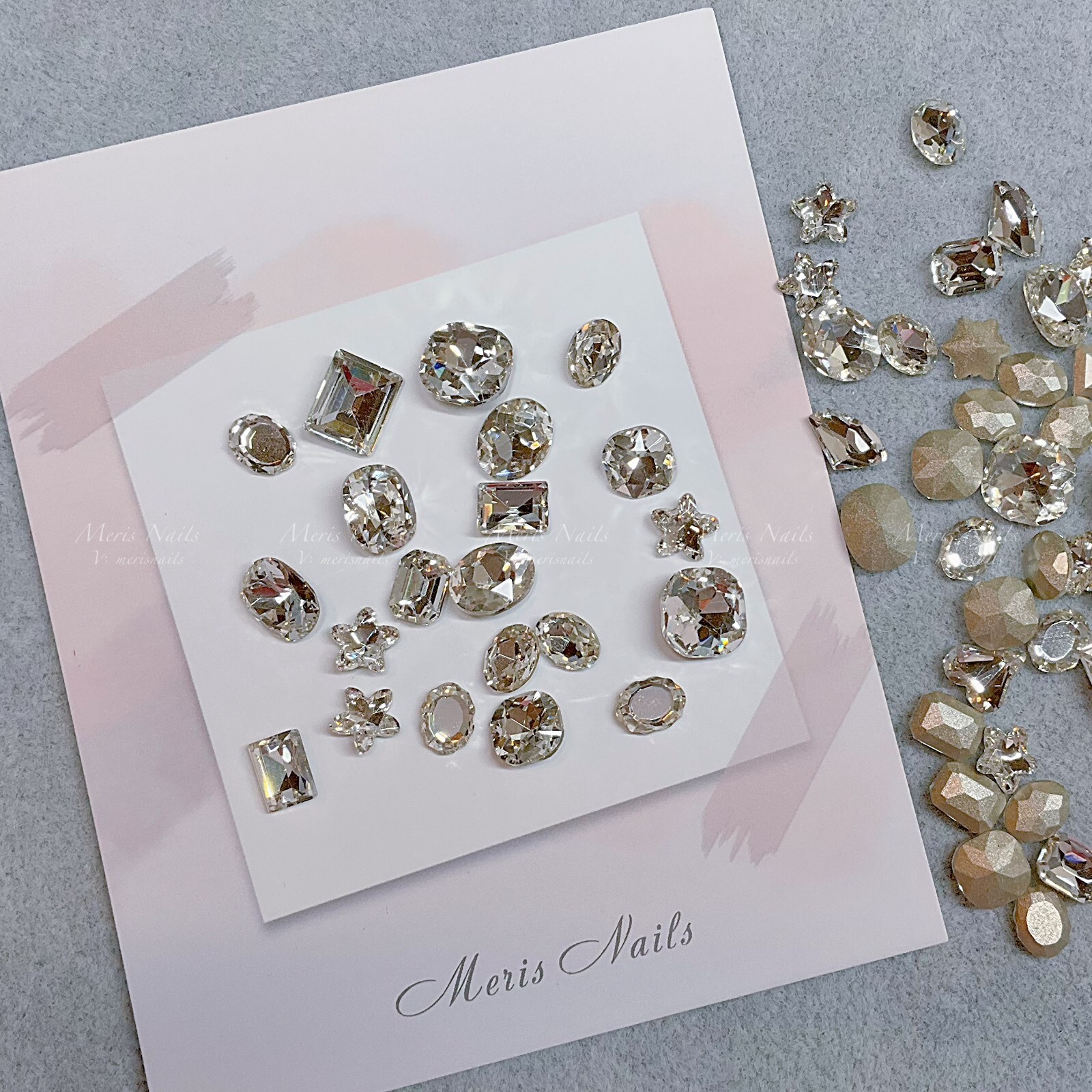 100PCS K9 Glass Crystal Pointed Back Rhinestone Nail Accessories DIY Decoration