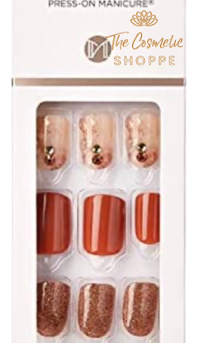 imPRESS Press on Manicure Short Length Copper Autumn Nails Creeping VHTF x1