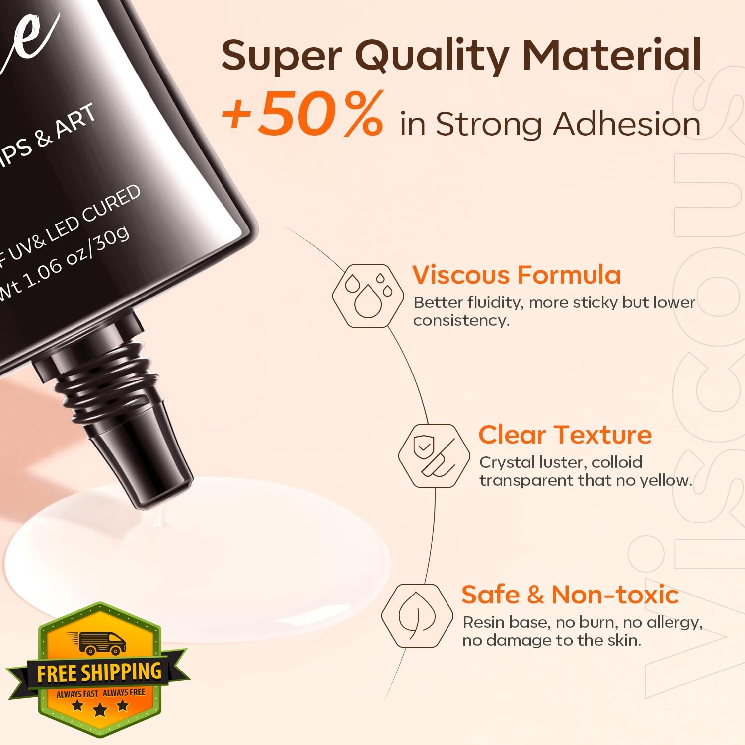 Modelones 4-in-1 Rhinestone Glue – Super Strong for Press On Nails, Gems, Cha…