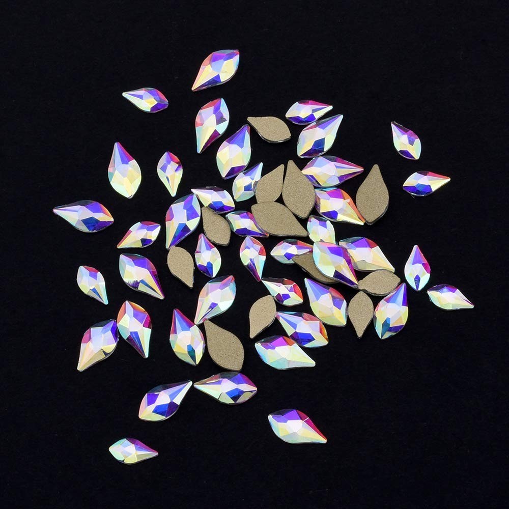 240pcs Mix Glass AB Rhinestones | Nail Art Gems Set