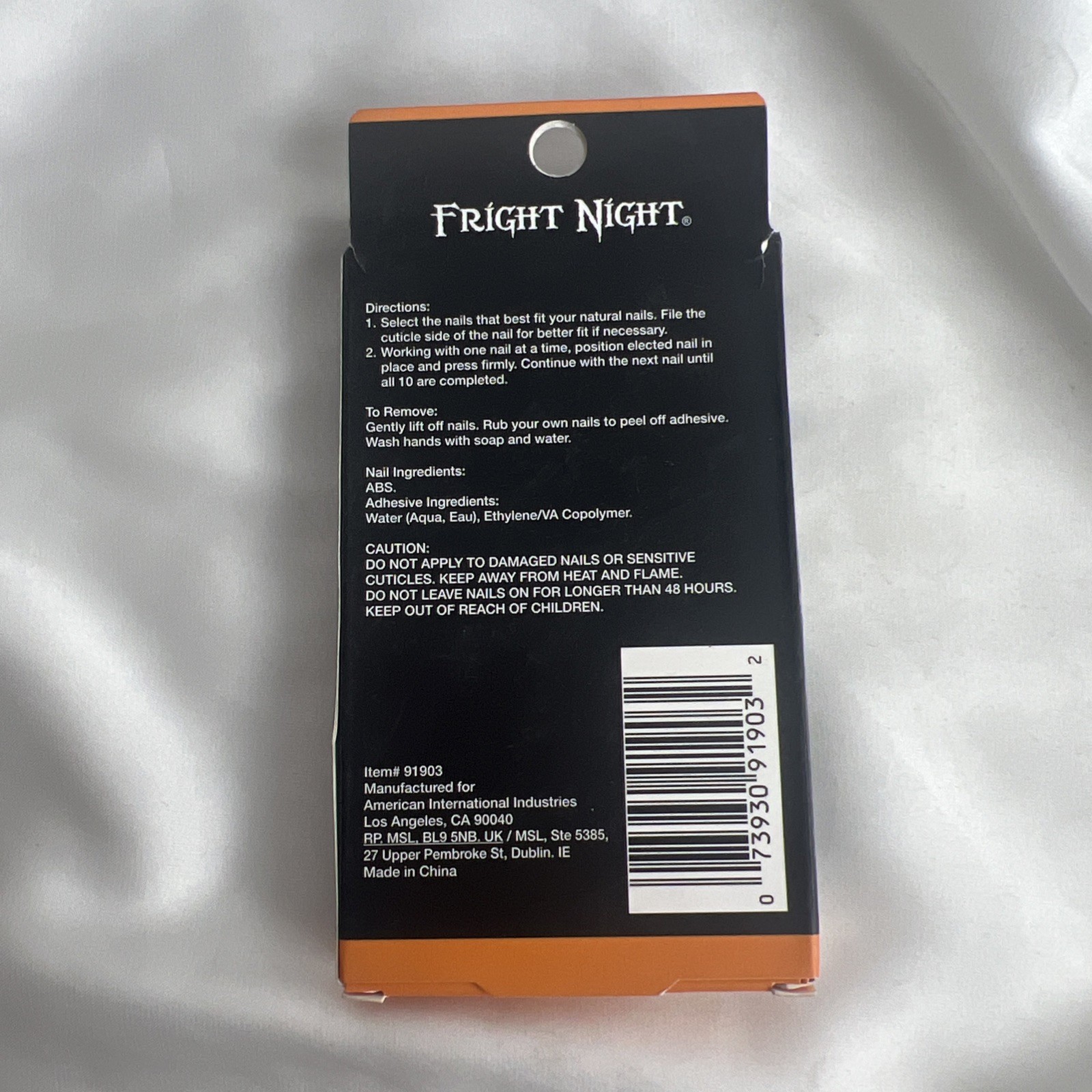Fright Night By Ardell Halloween Vamp Nails Includes Glue Blood Red 24 Count
