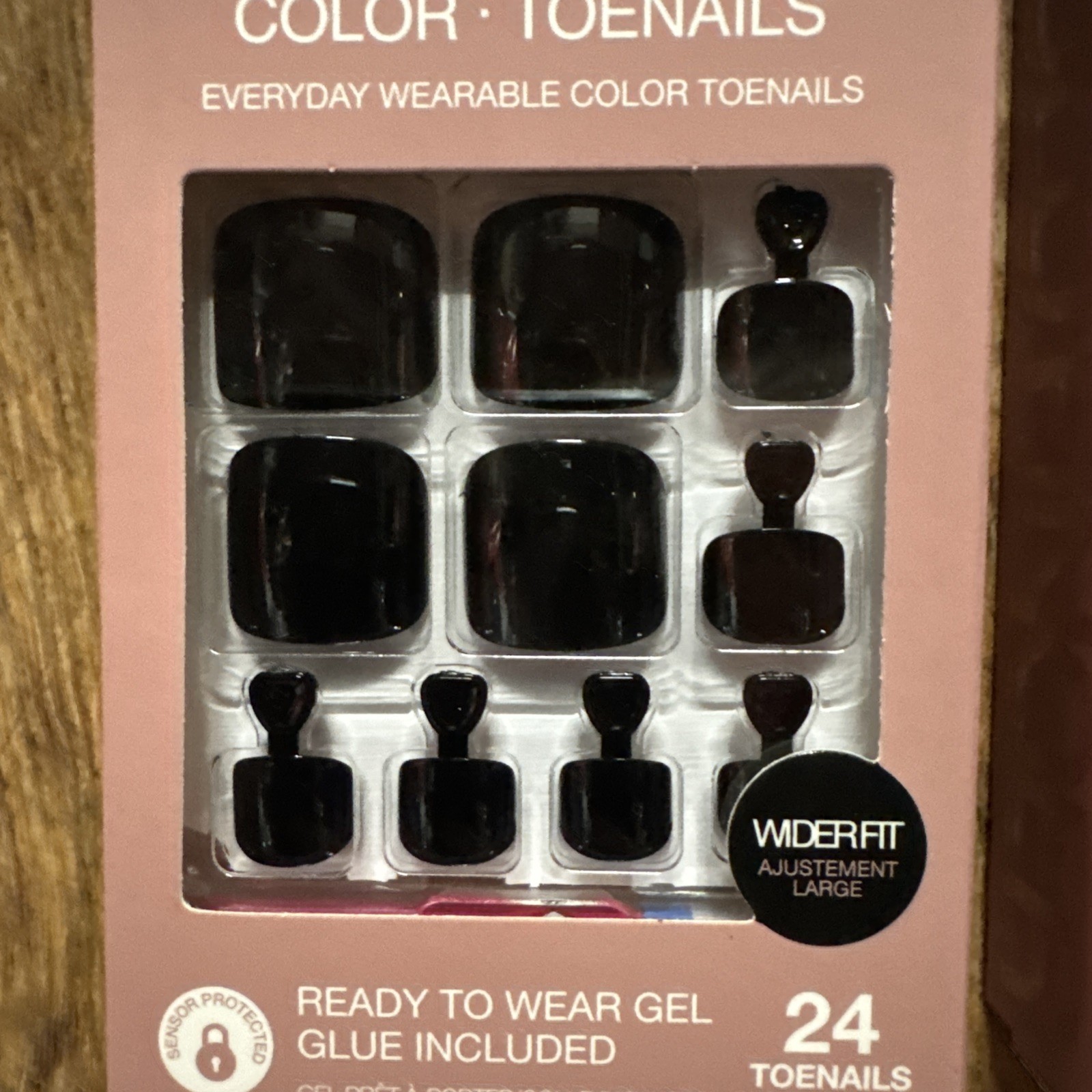 Goldfinger Color Toenails Gtw03 Wider Fit Ready To Wear Gel- Set Of 2