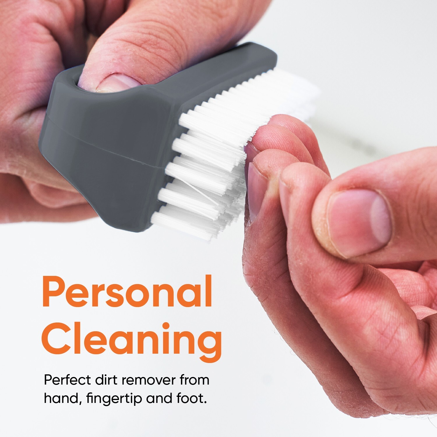 Superio Nail Brush Cleaner with Handle 3 Pack Durable Scrub Brush to Clean