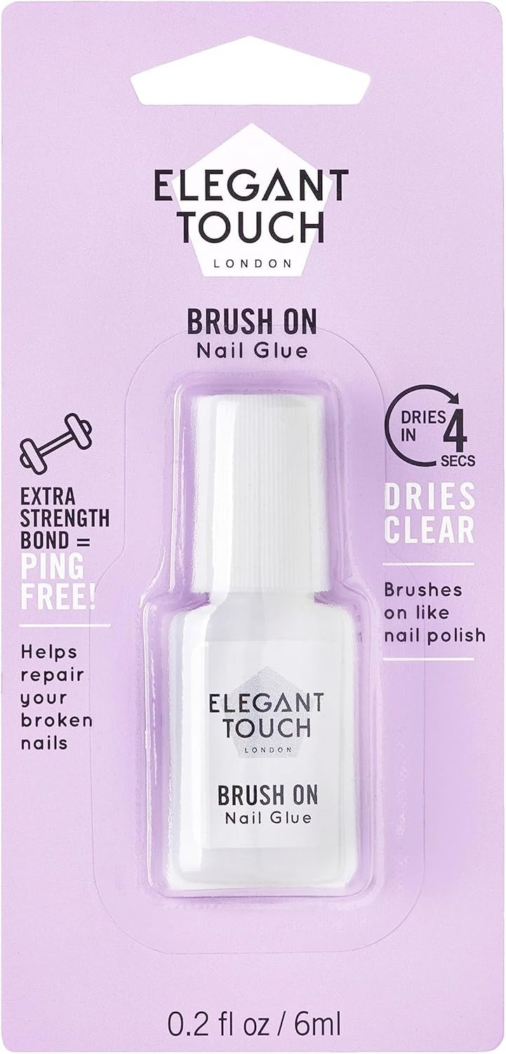 Clear 6ml Nail Glue with Brush Applicator – Strong Bond for Nail Enthusiasts