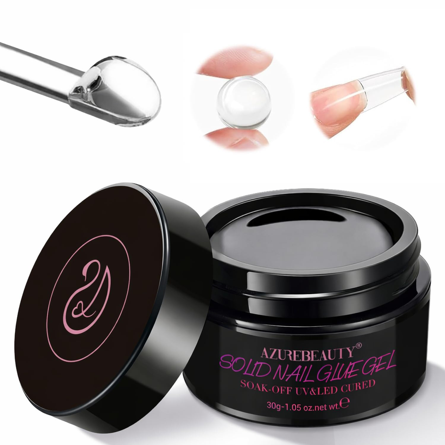 3D Gel Nail Art, 15G Sculpting Gel for Nail Art, Molding, Clear | Rhinestones Gl