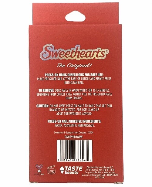 Taste of Beauty Sweethearts Press-On Nails Pre-Glued 20 Count Nails