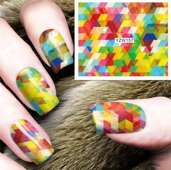 Flower, Floral Nail Art Water Decals DIY Nail (Group 1)