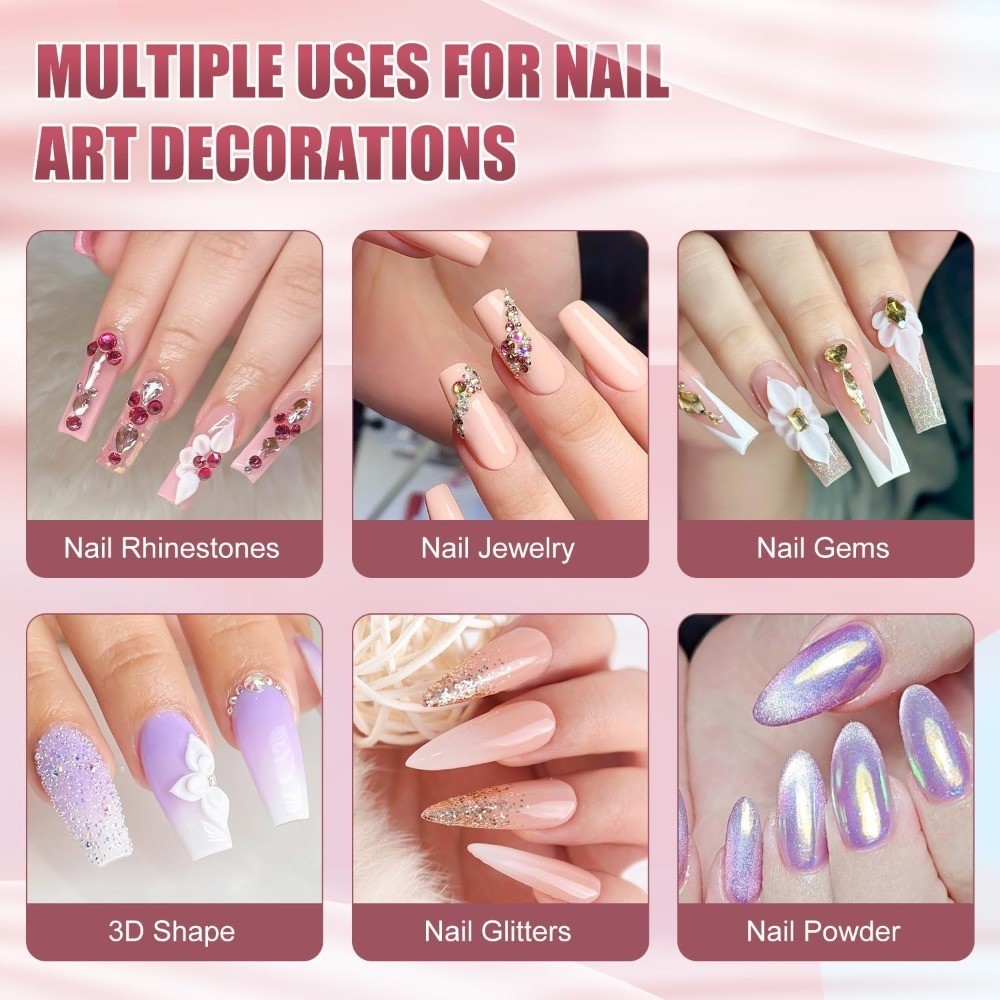 Rhinestone Nail Glue 15g Super Strong No Wipe Charm Adhesive for Crystals Beads