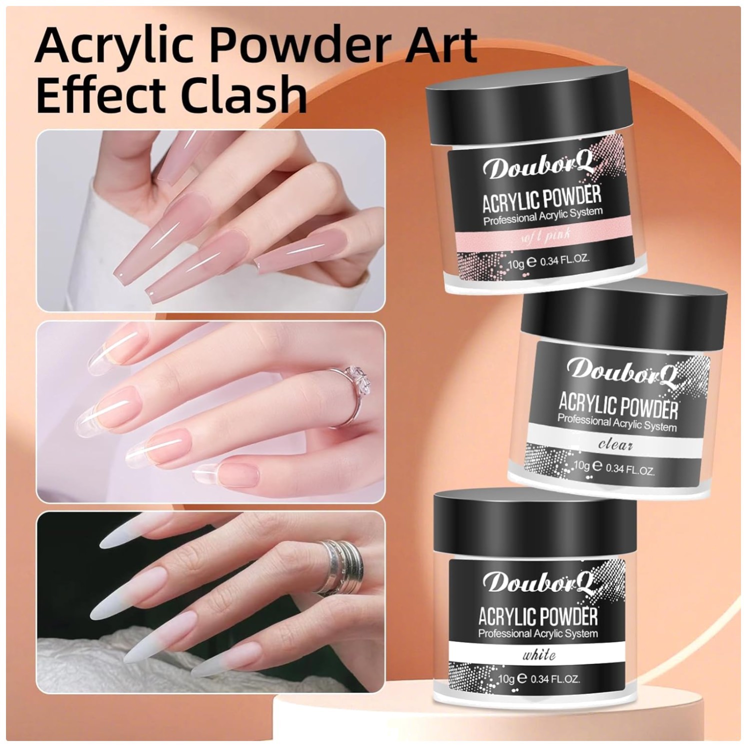 Professional Acrylic Nail Kit with UV Light