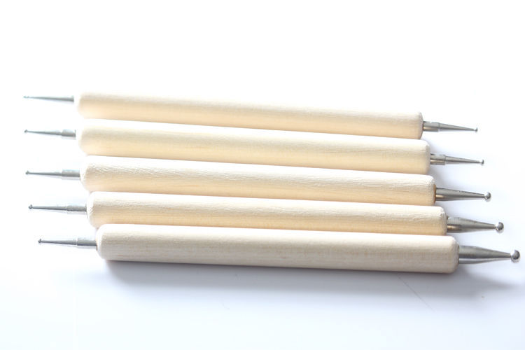5 pcs 2 Way Nail Art DIY Design Dotting Drawing Painting Liner Dot Pen Tools Set