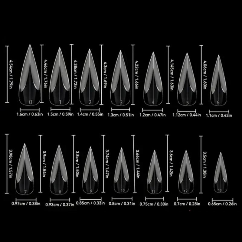 140 Pcs/box Curved Stiletto Nail Dual Forms For Poly Gel Eagle Claw Form