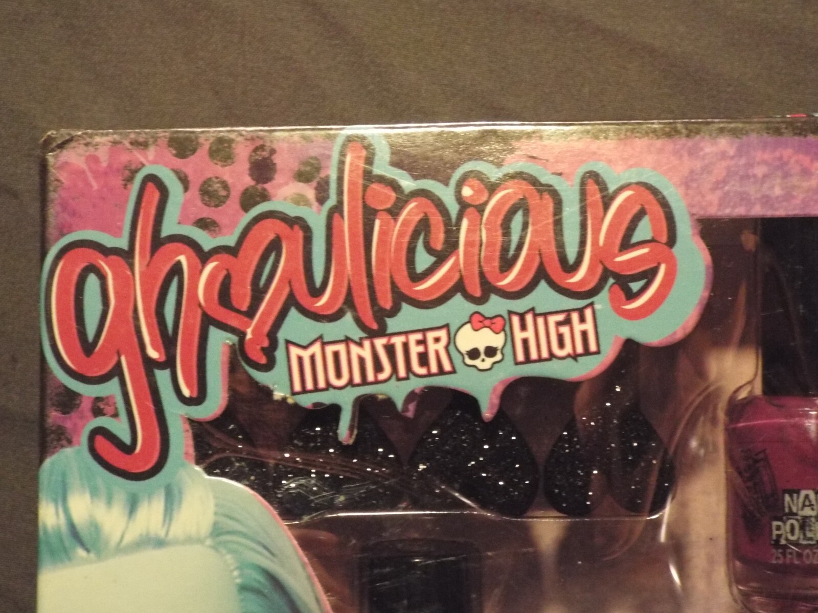Ghoulicious Monster High Nail Art Studio Kids Set 49 Pcs Nail Polish 2015 Mattel