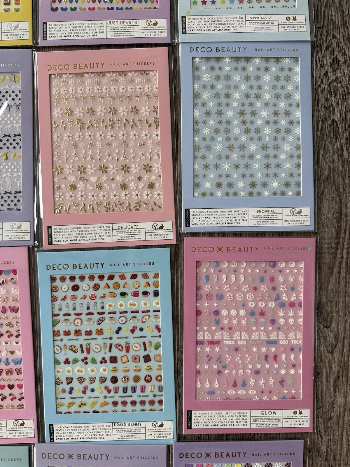 Deco Beauty Nail Art Sticker Lot 54 Sheets New Coquette Miffy Floral Rare SEALED
