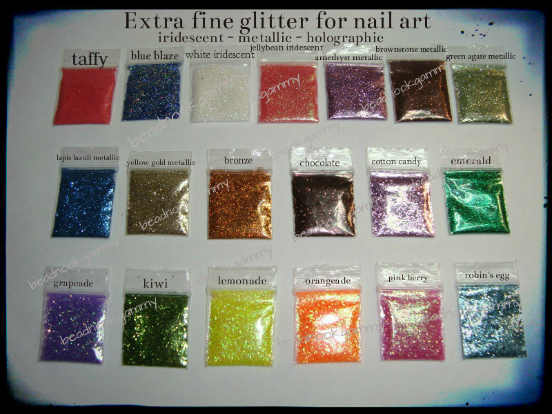 Nail Art & Rice Vial Glitter extra fine metallic holographic buy 5, get 1 free