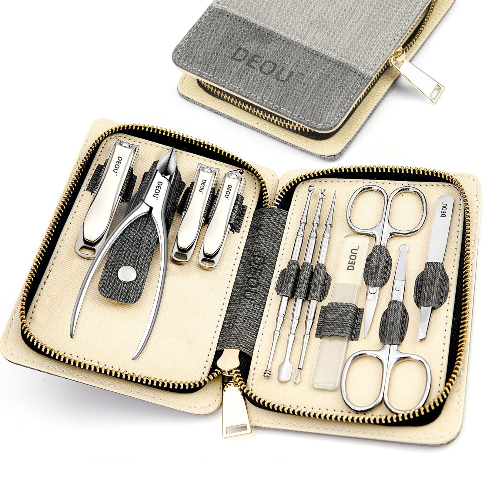 DEOU Manicure Sets Nail Clippers Stainless Steel Manicure and Pedicure kit Gi…