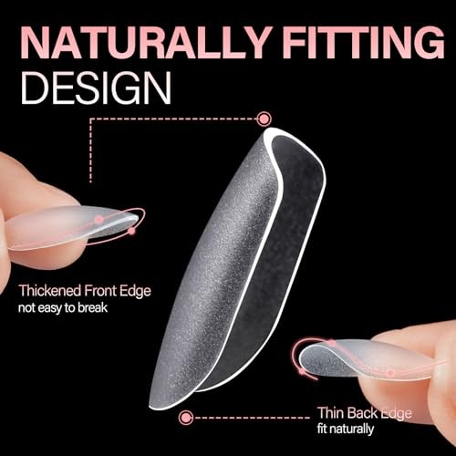 Nail Tips 450PCS Matte Full cover Nails Tips Acrylic Gel Clear No Short Oval