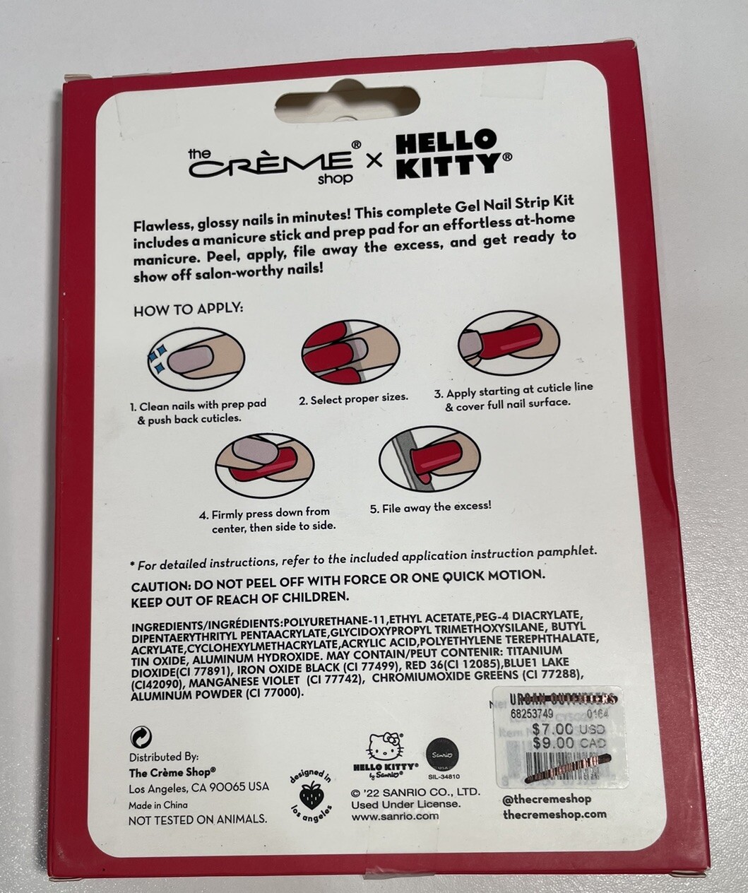 The Crème Shop Chillhouse Nail Art Manicure Package Chill Tips Gel Nail Kit
