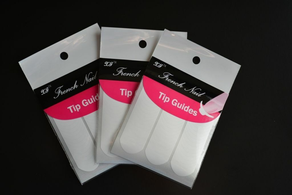 French Manicure Nail Tip Guides Stickers Stencils Tape Nail Art Acrylic Gel