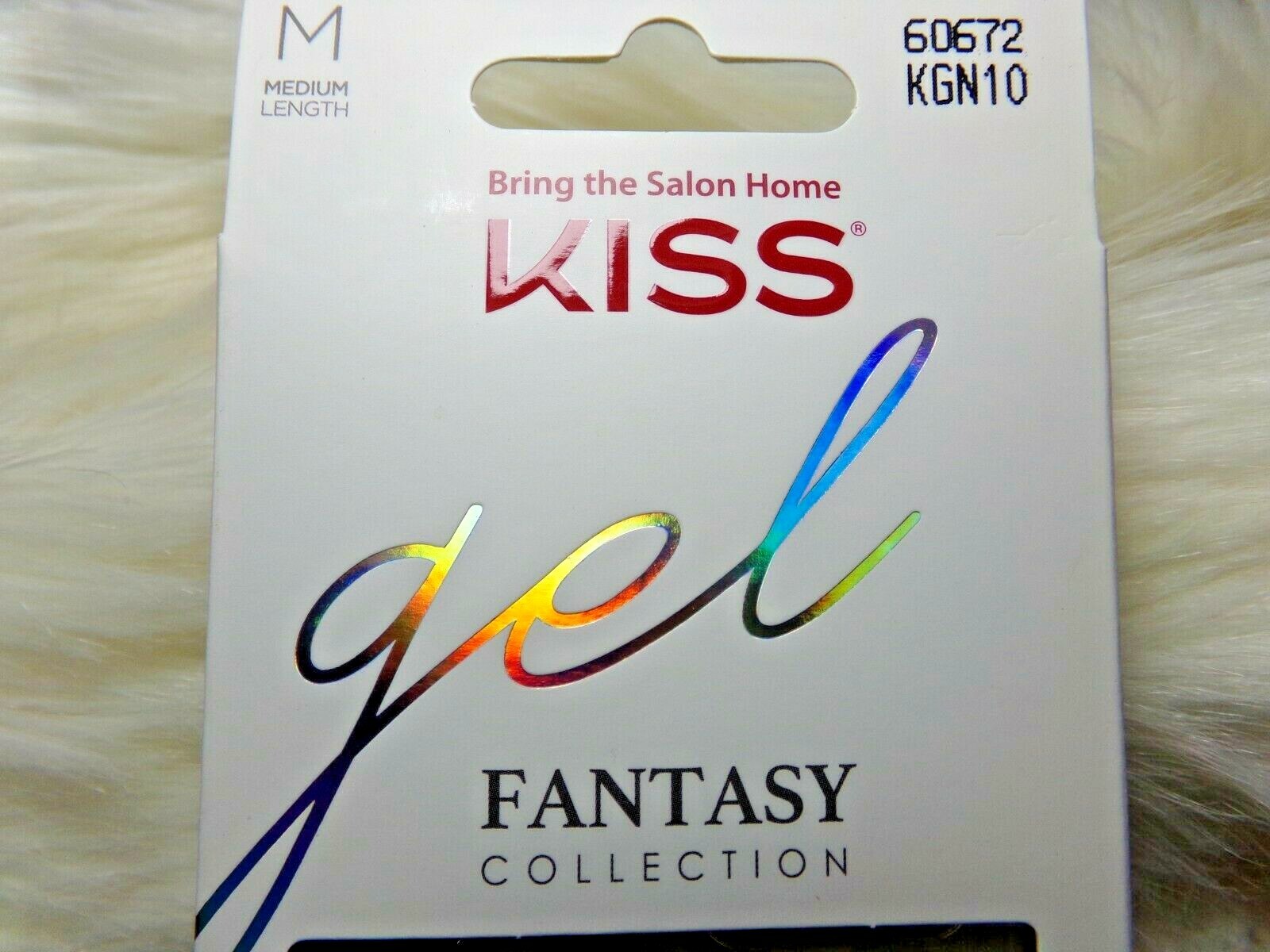 Kiss Gel Fantasy Matte Burgundy Red Glue On Nail Medium Almond