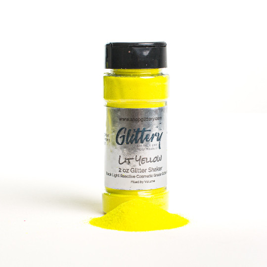 UV reactive Glitter Blacklight, Neon Glitter Powders Pink, Green, Yellow, Blue
