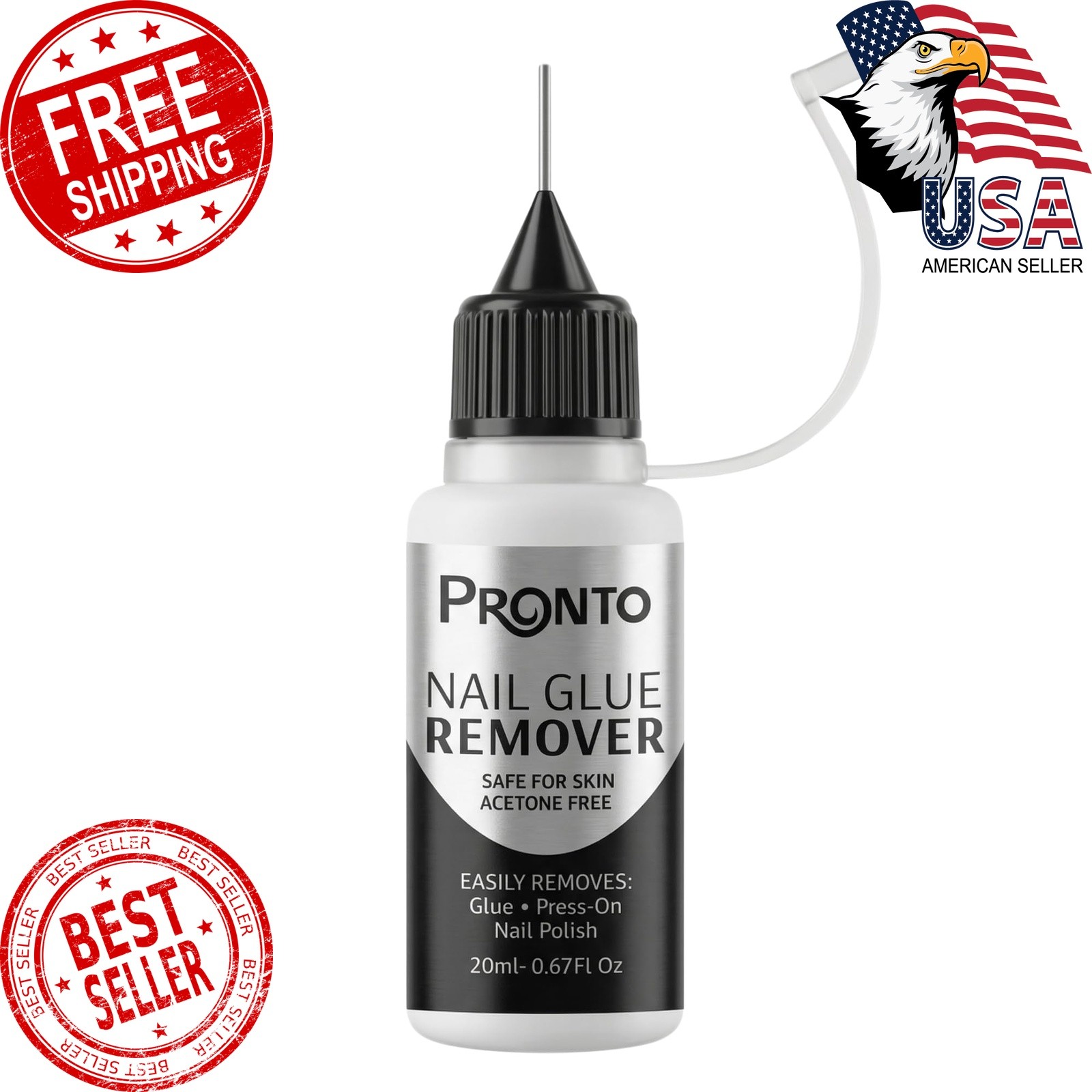 Pronto 20mL Nail Glue Remover Acetone Free Press On Nails