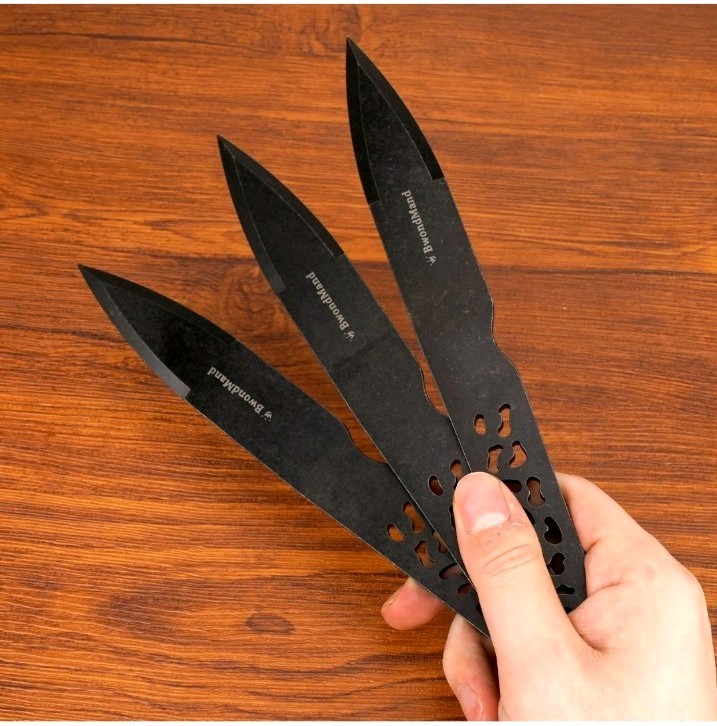 Throwing Spikes Set, 9.25 inches Throwing Set 0.236″ Thick Stainless Steel Th…