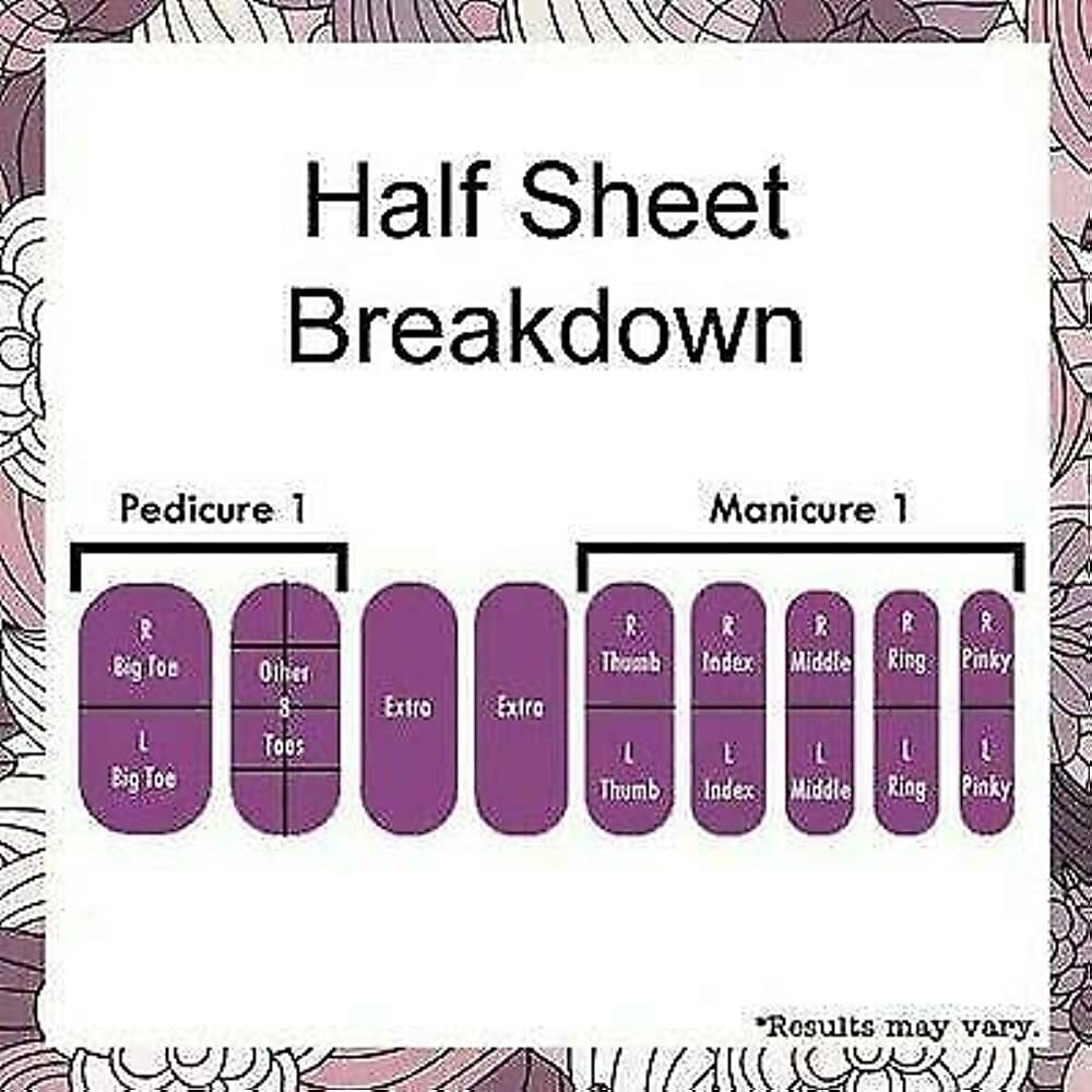 Jamberry Nail Wraps Half Sheets **P to S** FREE SHIPPING Buy 3 Get 1 FREE
