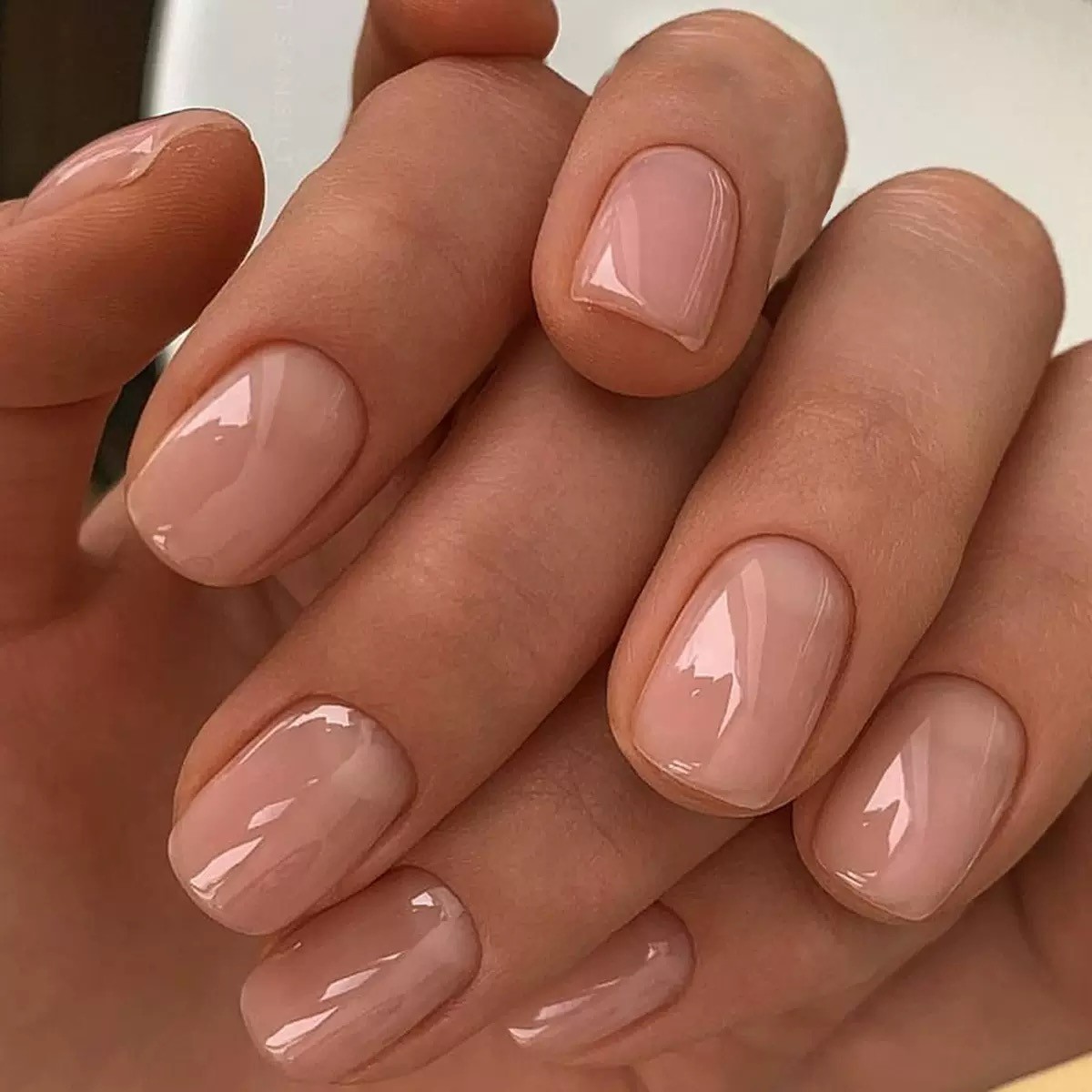 Milky White Press On Nails 24 Pcs Glossy Natural Finish and Easy Apply Nails NIB