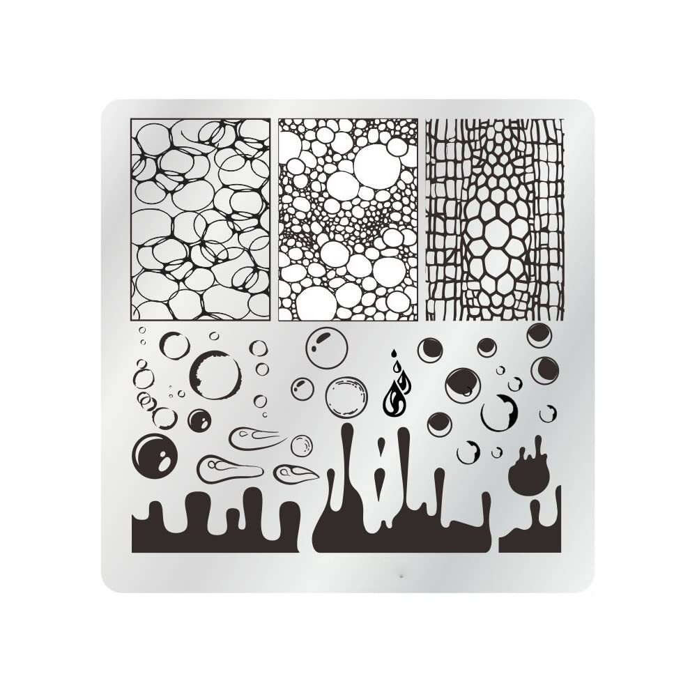 Nail Stamping Plates Set 12Pcs Nail Plates 1 Nail Art Stamper 1Scraper 1Storage