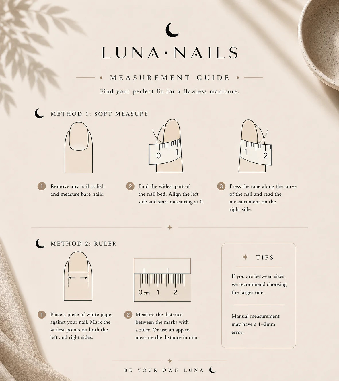 🌙 Luna Nails【Sugar Halo】Press-On Nails | Handmade Reusable 10-Piece Set