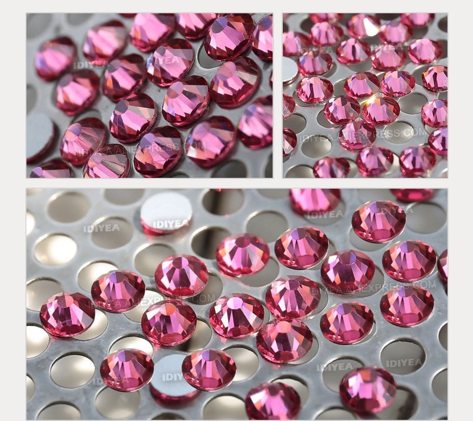 Flat Back Non Hot Fix Rhinestone Crystal Strass – DIY Nail Art Garment Decor NEW