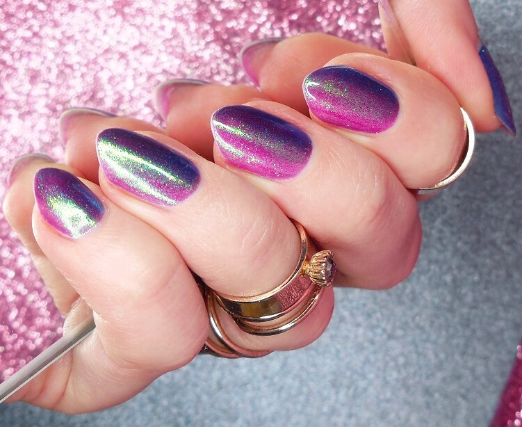 MERMAID EFFECT Nails Art Glitter Powder Magic Dust Glimmer Emerald Iridescent UK