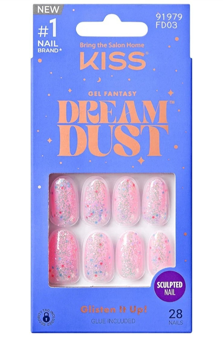 KiSS Dream Dust, Dreamy PINK GLITTER Nails, Confetti, Diamonds, Barbie Pink💖
